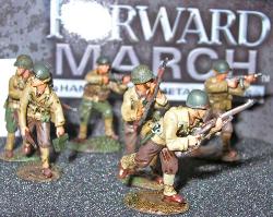 MARCH FORWARD SERIES WWII US INFANTRY SET 1944 CORGI US59003 1:50 Scale Hand Painted Metal Figure